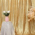 Juya Delight 6ft x 6ft Bright Gold Sequin Backdrop Curtain for Party Festival Wedding Photography