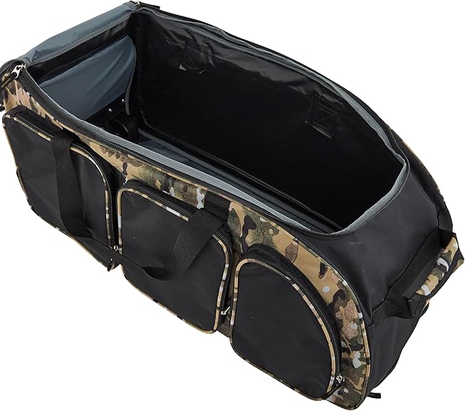 Travelers Club Xpedition 30 Inch Multi-Pocket Upright Rolling Duffel Bag