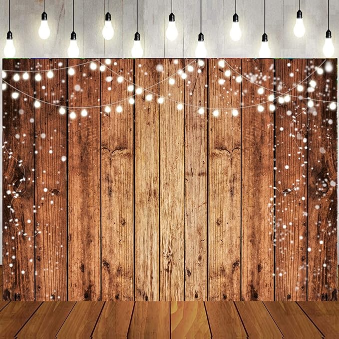 LTLYH 10x8ft Brown Wood Photography Backdrop Photographers Brown Photo Backdrop Retro Wood Wall Backdrop Baby Shower Birthday Party Banners Backdrop 216