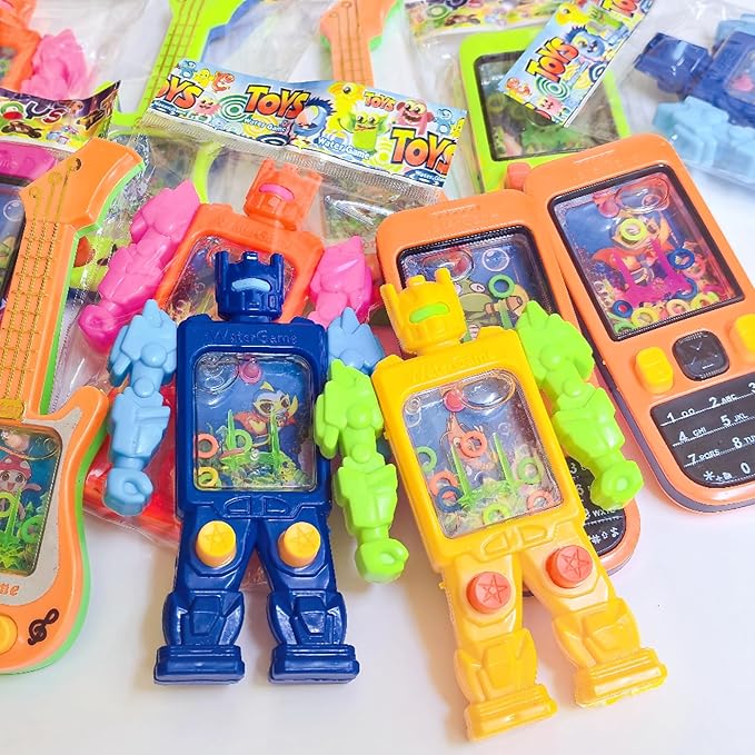 36Pcs Handheld Water Game Mixed Design,Colorful Water Ring Toss Handheld Toys,Party Favors,Pocket Games for Kids,Goodie Bags Stuffers, School Classroom Rewards，Birthday Return Gifts,Bulk Toys Prizes