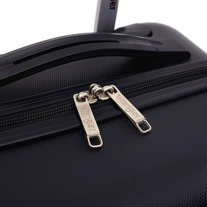 Wrangler 20" Hardside Spinner Carry-On Luggage, Black
