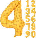 40 In Matte Yellow Number Balloons Helium Foil Mylar Balloon Birthday Party banquet Decoration Digital 4