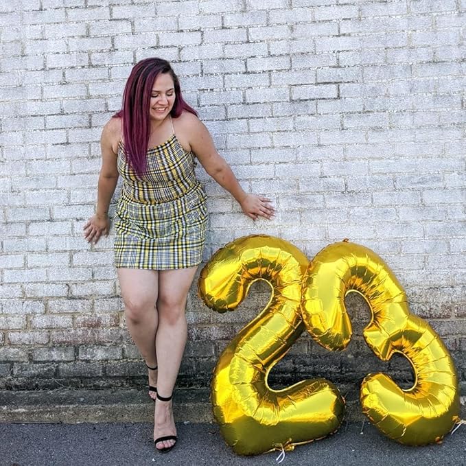 60th Birthday Balloons Gold for Women, 40 Inch Giant Mylar Foil Number 60 Balloons Self Inflating, Gold Digit 6 & 0 Helium Balloons for Men 60th Anniversary Party Decorations Supplies