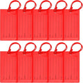 10 Pack Luggage Tags for Suitcases, Airplane Travel Essentials for Flying, International Travel Must Haves, and Luggage Accessories by Sodsay