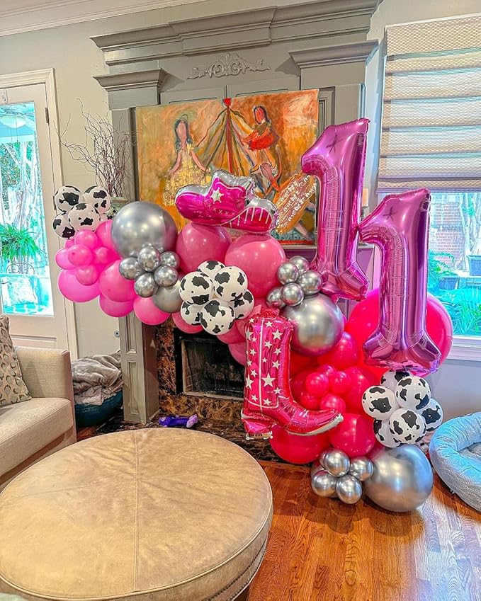 Pink 2 Balloon, Number Balloons 40 Inch, 2nd Balloon Number Birthday Decorations, Second Two Birthday Party Supplies, Number 2 Balloon