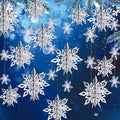 OuMuaMua Christmas Snowflake Decorations Indoor, 24PCS 3D Silver Hanging Snowflakes Garland for Winter Wonderland Decor Xmas Christmas Party Baby Shower Holiday Home Decorations