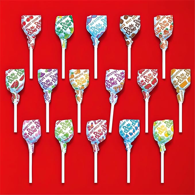 Dum Dums Original Candy Mix Variety Pack - All-Time Classic Flavors, Lollipops Individually Wrapped in Bulk Candy Bag, Assorted Suckers for Valentine's Day, Easter, and Halloween - 720 Count