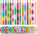 30 Pcs Pop Bracelet Bubble Fidget Toys for Party Favors, Hand Finger Silicone Wristband Bulk for Student Classroom Prizes, Goodie Bag Fillers Stuffers Birthday Christmas Valentine Gifts for Kid