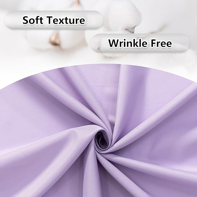 MEETSKY Purple Backdrop for Parties Wedding Lavender Backdrop Curtains Rod Pocket Drapes Fabric Decoration for Grils Birthday Backdrops Party Baby Shower Photoshoot,5ft x 10ft,2 Panels