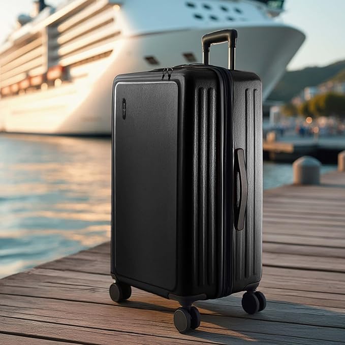 TRAVELARIM 28 Inch Luggage with Spinner Wheels, Hard Shell Suitcase with TSA Locks for Luggage, Travel Large Suitcase, Expandable Hard Shell Suitcases, Black