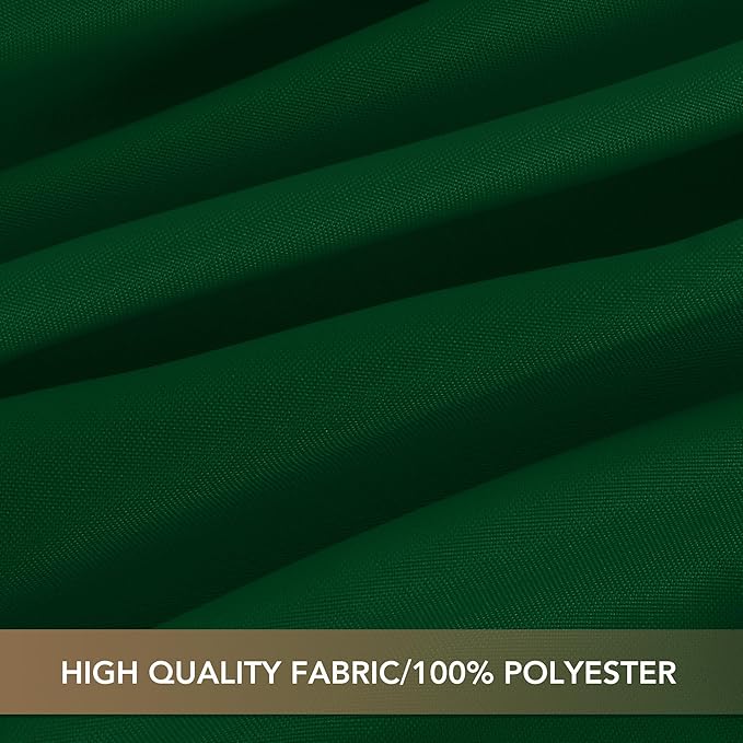 sancua Round Tablecloth 108 Inch Diameter, 6 Pack Hunter Green, Circle Polyester Fabric Table Cloth for Chiristmas Party Reception Banquet Birthday, Washable Formal Table Cover(Fit 42-96 Inch Tables)