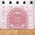 MEHOFOND 8x6ft Cielito Lindo Baby Shower Backdrop Pink Arch Cielito Lindo Baby Shower Party Decorations Banner for Girl Mexican Wedding Birthday Fiesta Party Decor Photography Background Supplies