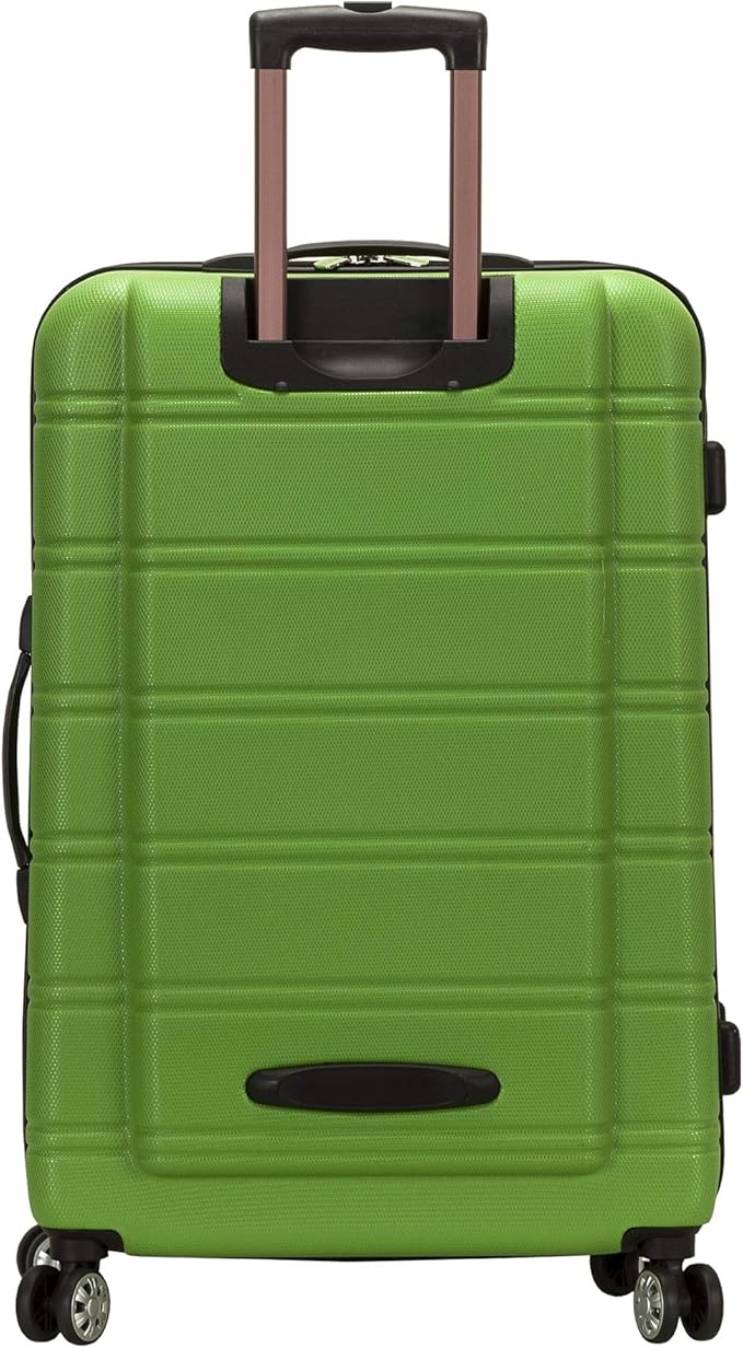 Rockland Melbourne Hardside 3 Piece Expandable Spinner Wheel Luggage Set, (20"/24"/28"), Green