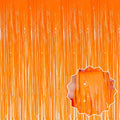 3 Pack Macaron Orange Foil Fringe Curtains Backdrop, 3.28 x 8.2 Ft Metallic Streamers Tinsel Curtains Background for Photo Booth, Birthday, Halloween, Christmas, New Year Party Decorations