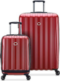 DELSEY PARIS Helium Aero Hardside Expandable Luggage with Spinner Wheels, Brick Red, 2-Piece Set (19/28)