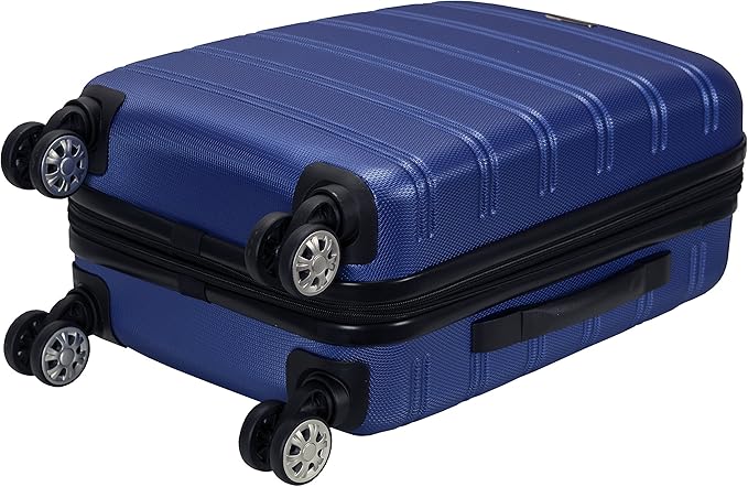 Rockland Melbourne Hardside 3 Piece Expandable Spinner Wheel Luggage Set, (20"/24"/28"), Blue