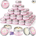 30 Pack Baby Shower Party Favors Candles Lavender Scented, Baby Shower Favors for Guests Prizes, Girl Boy Gender Reveal Party Gifts Decorations (1.2 Oz, Pink)