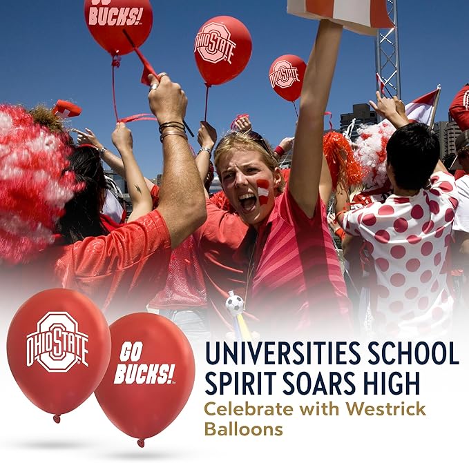 TCU Horned Frogs Balloons 10 Pack 11" Official Licensed Logos, Helium Quality Latex Balloons, Perfect for College Football Team Celebration, Decorated Front and Back by Westrick