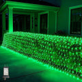 LitHome 21FT x 5FT Christmas Net Lights Outdoor Mesh Lights, 360 LED St Patrick’s Day Net Light for Bushes Connectable, 8 Modes Green Giant Mesh Light Waterproof for Christmas Garden Party Roof Decor