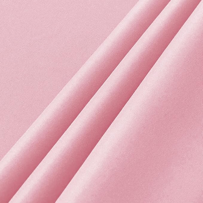 sancua 2 Pack Pink Tablecloth 60 x 102 Inch, Rectangle Table Cloth for 6 Feet Tables - Stain and Wrinkle Resistant Washable Polyester Table Cover for Dining Tables, Valentines Parties