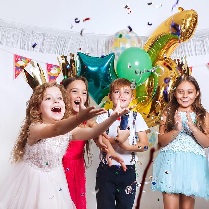 12 Pack 10 Feet Metallic Foil Fringe Garland Tinsel Streamers Banner, White Wall Hanging Tinsel Fringe Banners for Parade Floats, Wedding, Birthday, Christmas, New Year Party Decorations
