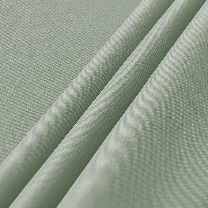 sancua 2 Pack Sage Green Tablecloth 60 x 102 Inch, Rectangle Table Cloth for 6 Feet Tables - Stain and Wrinkle Resistant Washable Polyester Table Cover for Dining Tables, Buffet Parties and Camping