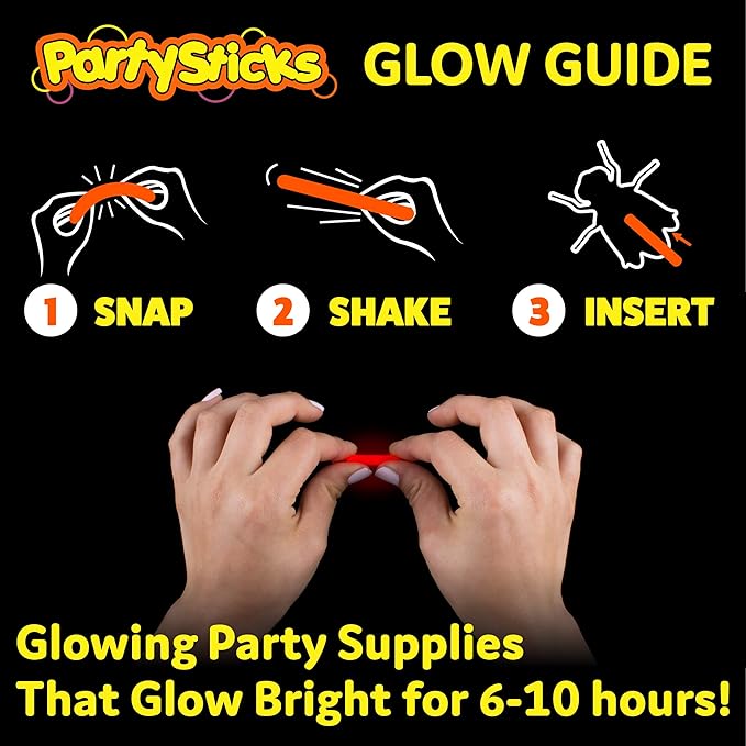 Glow Critters Easter Egg FIller & Basket Stuffer - Glow Sticks Party Favors - Glow in The Dark Party Supplies - 30 Count