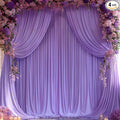 16x10FT Lavender Backdrop Curtains for Wedding Parties, Wrinkle Free Polyester Photography Backdrop Drapes for Wedding Baby Shower Birthday Parties Stage Background Stand Decorations 4x10ft,4 Panels