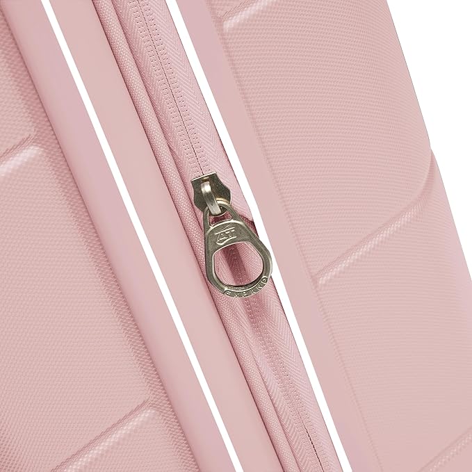 American Tourister Stratum 2.0 Expandable Hardside Luggage with Spinner Wheels, 2-Piece Set 20/24, Pink Blush