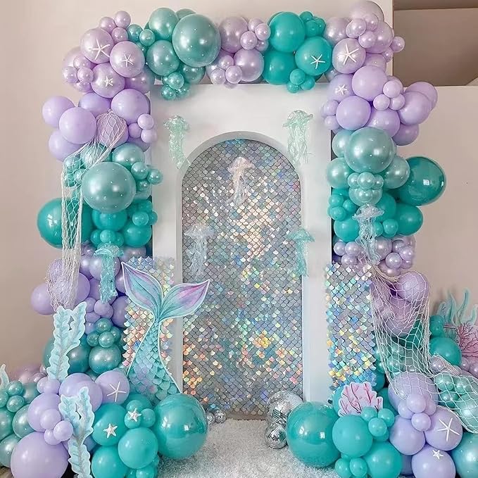 130pcs Pastel Purple Balloons Different Sizes 18" 12" 10" 5" Light Purple Latex Balloon Garland Arch Kit for Birthday Baby Shower Graduation Wedding Gender Reveal Party Decorations