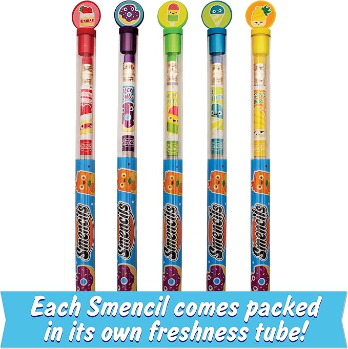 Graphite Smencils - HB #2 Scented Pencils, 5 Count by Scentco