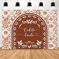 MEHOFOND 8x6ft Cielito Lindo Baby Shower Backdrop Brown Arch Cielito Lindo Baby Shower Party Decorations Banner Mexican Wedding Birthday Fiesta Party Decor Photography Background Supplies