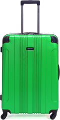 Kenneth Cole REACTION Out of Bounds Lightweight Hardshell 4-Wheel Spinner Luggage, Kelly Green, 28-Inch Checked