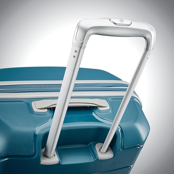 Samsonite Freeform Hardside Expandable with Double Spinner Wheels, Checked-Large 28-Inch, Dark Teal