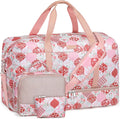IBFUN Weekender Bags for Women, Travel Duffle Bag with Shoe Compartment Carry on Weekender Overnight Duffel for Weekend Travel Business Trip 3PCS