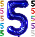 KatchOn, Navy Blue Number 5 Balloon - Big, 40 Inch | 5th Birthday Decorations for Boys | 5th Birthday Boy | Balloon For 5th Anniversary Decorations, Fifth Birthday Decoration Boy