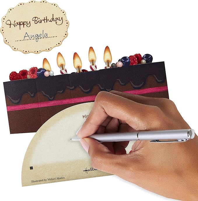 Hallmark Pop Up Birthday Card (Chocolate Cake)