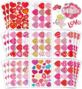 Heart Stickers for Kids, Valentines Day Colorful Heart Stickers Valentine's Day Love Decorative Stickers Valentine's Day Party Favors Supplies