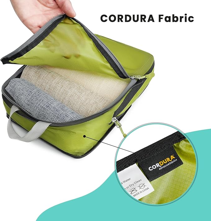 BAGAIL 6 Set Ultralight Compression Packing Cubes Packing Organizer for Travel Accessories Luggage Suitcase Backpack