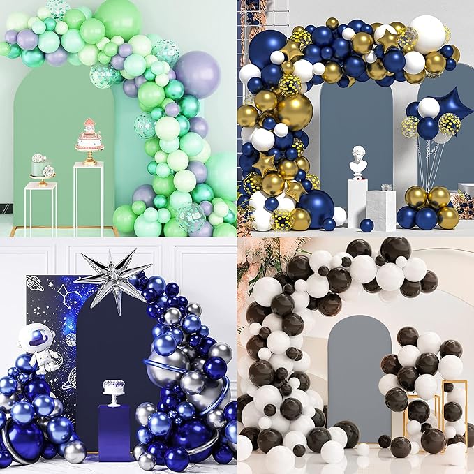 Arch Covers,Arch Backdrop Stand Fitted Cover for Wedding Birthday Party Ceremony Banquet Decoration(6.6FT,Dark Blue,Cover Only)