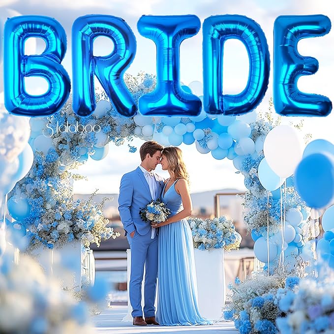 40Inch Blue Letter J Balloon Foil Helium Letter Balloons A-Z Giant Large Mylar Big Party Balloon for Birthday Party Decorations