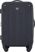 Travelers Club Chicago Hardside Expandable Spinner Luggage, Black, 22" Carry-On