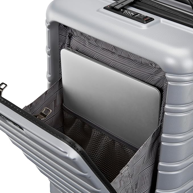 Samsonite Omni 2 Pro Hardside Expandable Luggage with Spinner Wheels, PRO 2PC SET (CO/M), Arctic Silver
