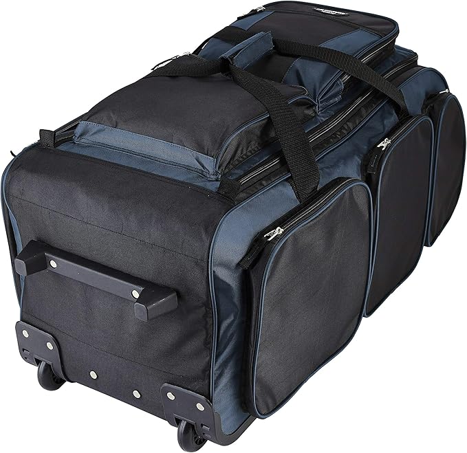 Travelers Club Xpedition 30 Inch Multi-Pocket Upright Rolling Duffel Bag