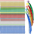 Leyndo 200 Pcs Colorful Streamer Balls Rubber Comet Ball Decorations for Party Favors, Goodie Bag Stuffers,Piñata Fillers, Assorted Colors