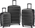 Samsonite Omni PC Hardside Expandable Luggage with Spinner Wheels, Black, 3-Piece Set (20/24/28)