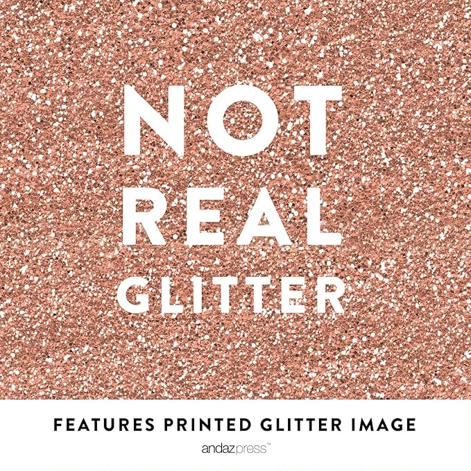Andaz Press Wedding Party Signs, Glitzy Rose Gold Glitter, 8.5x11-inch, Here's a Treat for Your Dancing Feet! Flip Flop Sandals High Heels Shoes Dance Floor Reception Sign, 1-Pack, Bokeh
