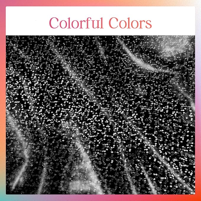 Sparkling Holographic Laser Tablecloth - Shimmering, Waterproof, Easy to Clean - Ideal for Halloween, Bachelorette, Birthday, Wedding, and Anniversary Party Decorations (Red & Black, 2)