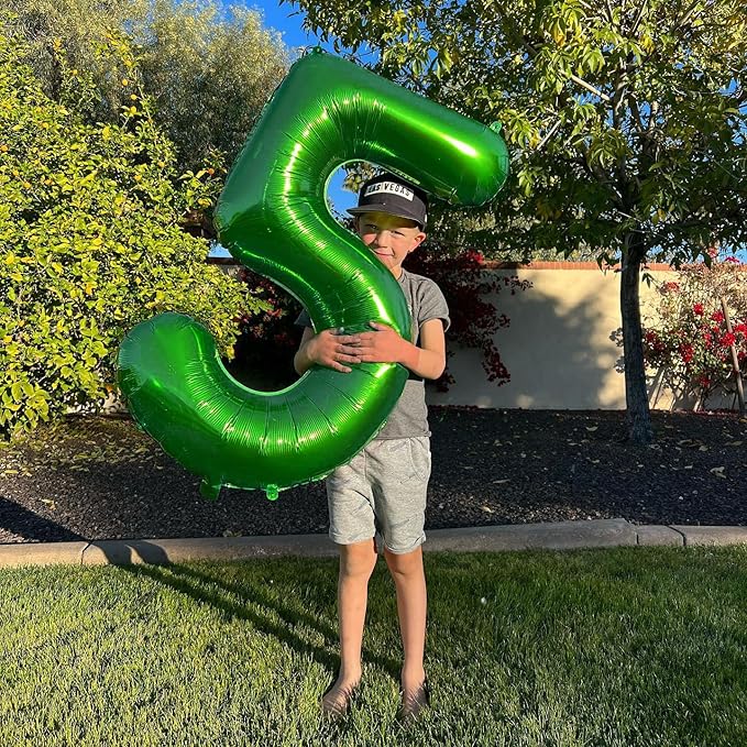25 Balloon Number, Green Number 25th Birthday Balloons 40 Inch, 25 or 52 Years Old Green Birthday Decorations for Men Women, 25th Anniversary Decorations
