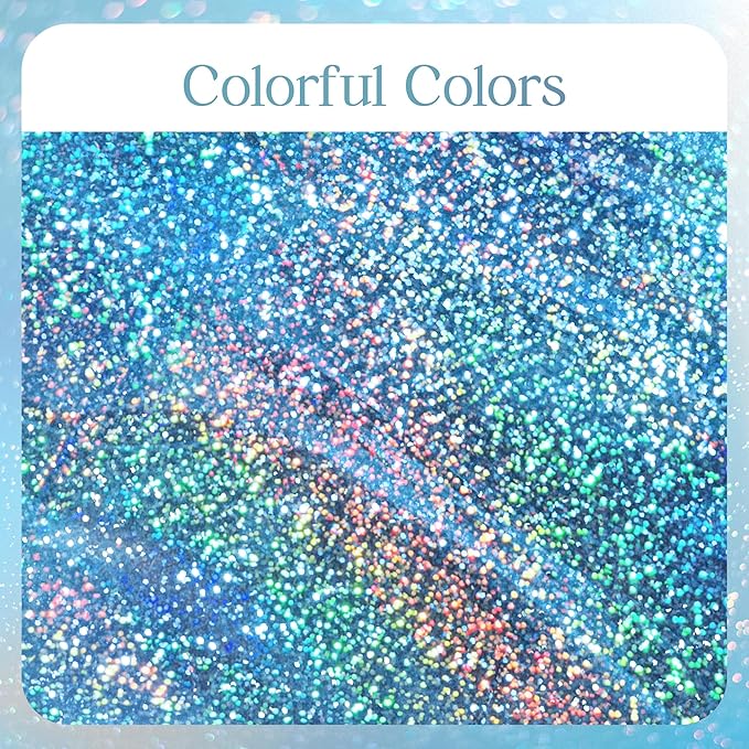Sparkling Holographic Laser Tablecloth - Shimmering, Waterproof, Easy to Clean - Ideal for Bachelorette, Birthday, Wedding, and Anniversary Party Decorations (Light Blue & Gold, 2)